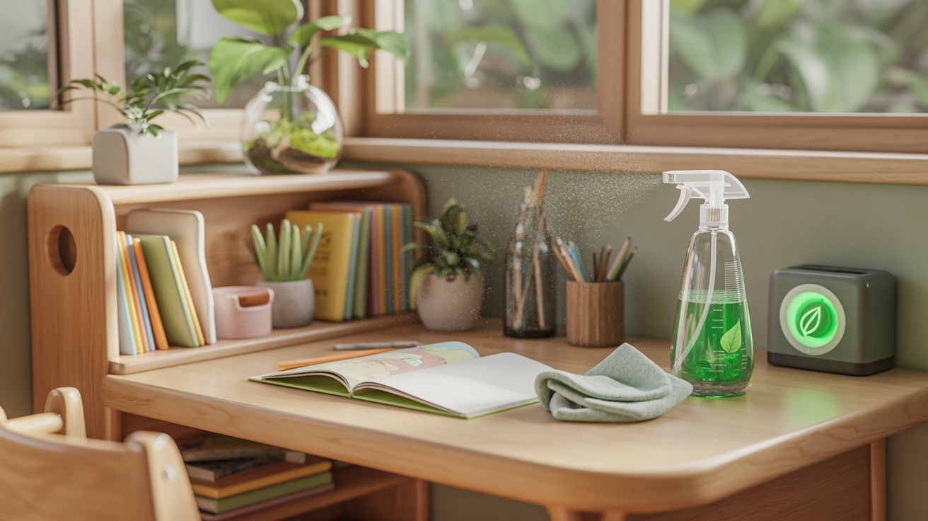 Creating Healthy Kids' Study Corners: Low-VOC Desk & Shelf Care Guide